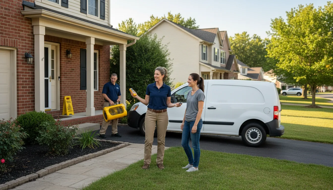 Residential water damage restoration in Lake Forest, IL
